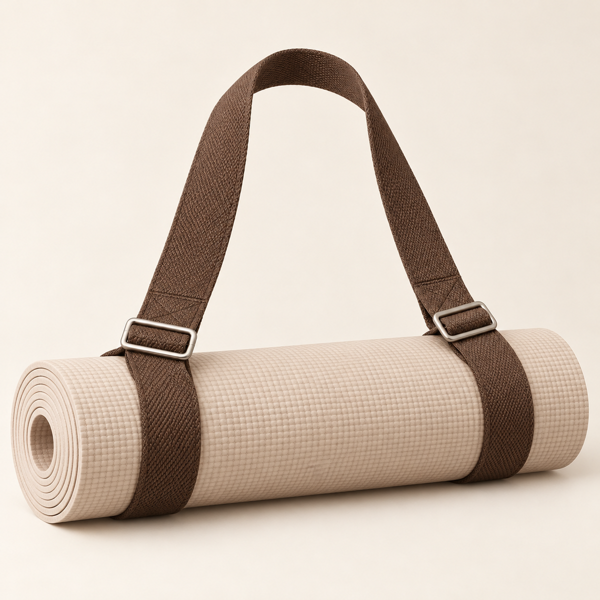 Yoga Mat Carry Strap with Adjustable Loops — Cocoa Brown